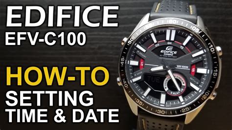 how to change date in casio edifice watch pdf manual